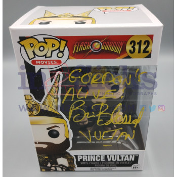Brian Blessed AUTOGRAPH Flash Gordon Prince Vultan SIGNED IN PERSON Funko Pop #312