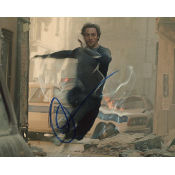 Aaron Taylor-Johnson AUTOGRAPH Avengers SIGNED IN PERSON 10x8 Photo