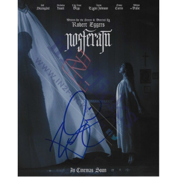 Bill Skarsgard Signed In Person 10x8 Photo Nosferatu Autograph