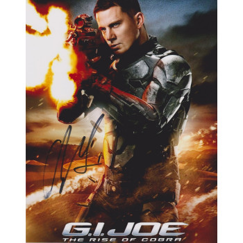 Channing Tatum AUTOGRAPH GI Joe Rise Of The Cobra SIGNED IN PERSON 10x8 photo