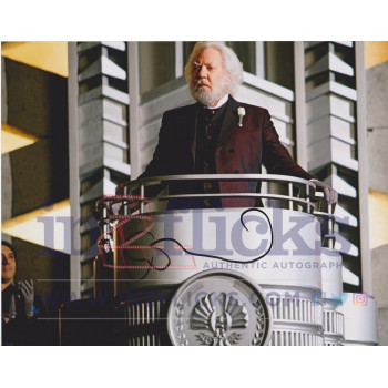 Donald Sutherland AUTOGRAPH Hunger Games Catching Fire  SIGNED IN PERSON 10x8 Photo