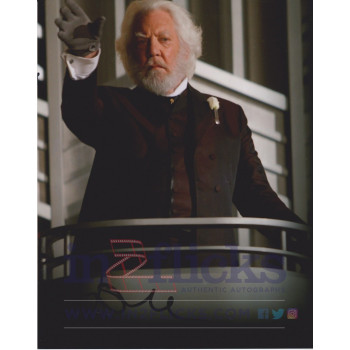 Donald Sutherland AUTOGRAPH Hunger Games Catching Fire  SIGNED IN PERSON 10x8 Photo