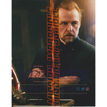 Simon Pegg AUTOGRAPH Mission Impossible SIGNED IN PERSON 10x8 Photo
