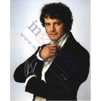 Colin Firth Signed In Person 10x8 Photo Pride and Prejudice Autograph