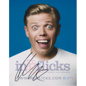 Rob Beckett AUTOGRAPH Stand Up Comedian SIGNED IN PERSON 10x8 Photo