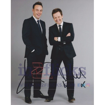 Ant & Dec AUTOGRAPH Saturday Night Takeaway SIGNED IN PERSON 10x8 Photo
