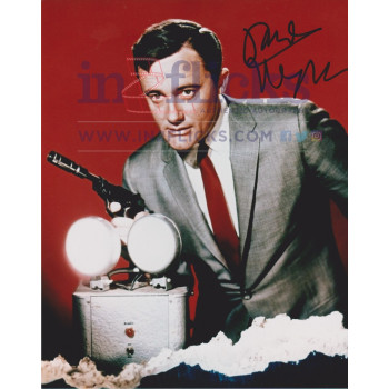 Robert Vaughn AUTOGRAPH The Man From U.N.C.L.E SIGNED IN PERSON 10x8 photo