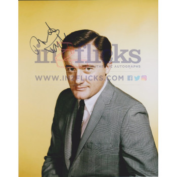 Robert Vaughn AUTOGRAPH The Man From U.N.C.L.E SIGNED IN PERSON 10x8 photo