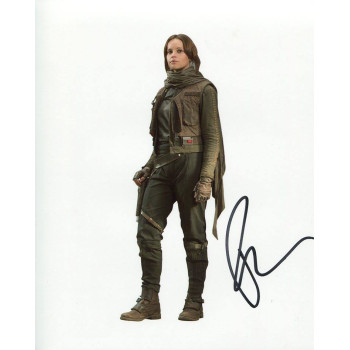 Felicity Jones AUTOGRAPH Rogue One Star Wars SIGNED IN PERSON 10x8 Photo