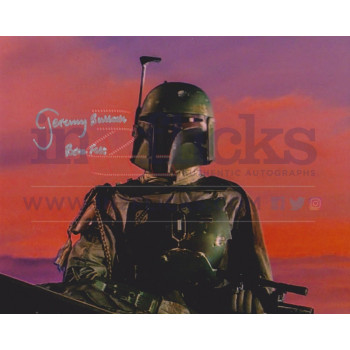 Jeremy Bulloch AUTOGRAPH Star Wars Boba Fett SIGNED IN PERSON 10x8 photo