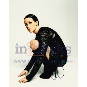 Claire Foy Signed In Person 10x8 Photo Posed Autograph Claire Foy Signed In Person 10x8 Photo Posed Autograph