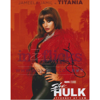 Jameela Jamil AUTOGRAPH She Hulk SIGNED IN PERSON 10x8 photo