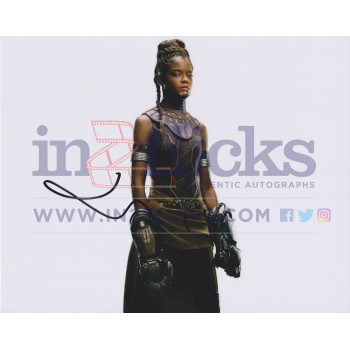 Letitia Wright AUTOGRAPH Black Panther SIGNED IN PERSON 10x8 Photo