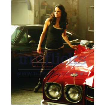 Michelle Rodriguez AUTOGRAPH Fast & Furious SIGNED IN PERSON 10x8 photo