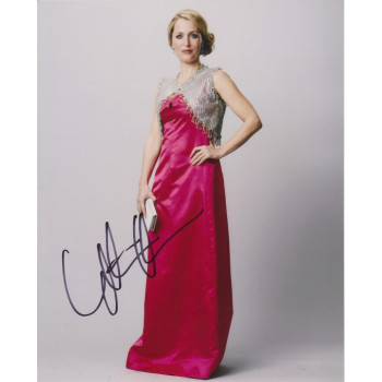 Gillian Anderson AUTOGRAPH Sexy Pose SIGNED IN PERSON 10x8 photo