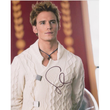 Sam Claflin AUTOGRAPH Hunger Games SIGNED IN PERSON 10x8 photo