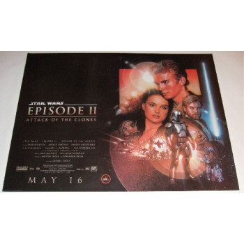 Star Wars Episode II Attack Of The Clones Original Poster UK Quad